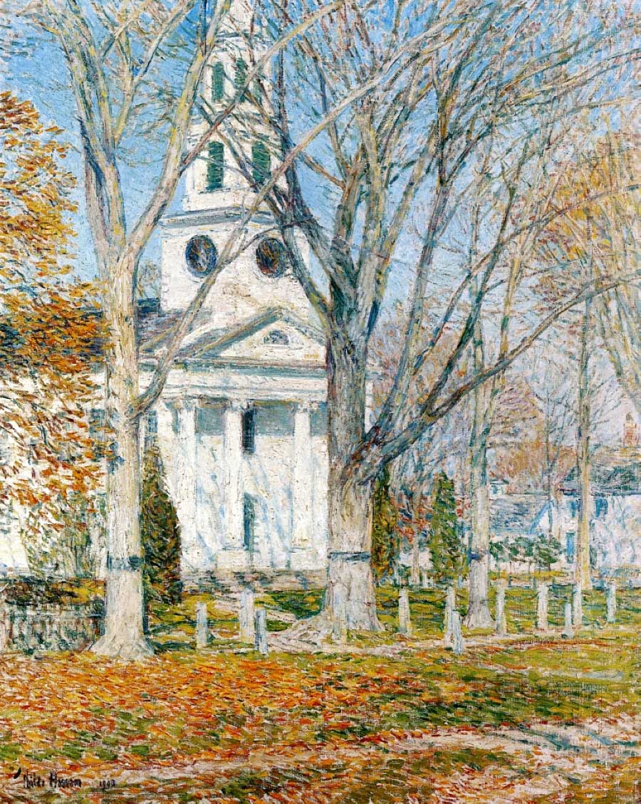 Childe_Hassam_1859-1935_Church_at_Old-Lyme_1905