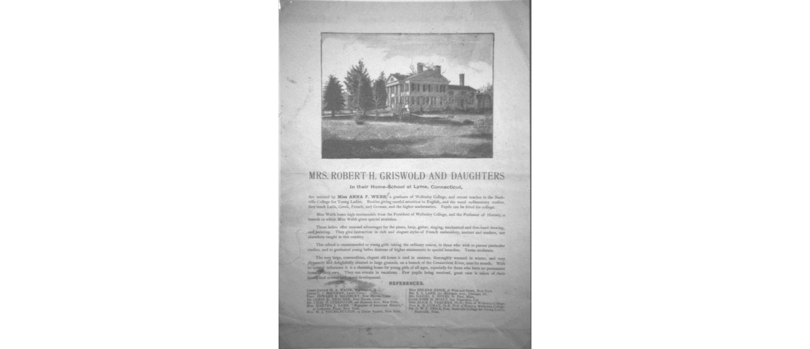 Documents: Griswold Home School, Part I–Beginnings