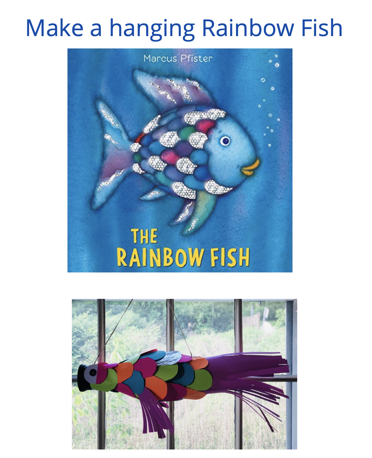 Hanging Rainbow Fish