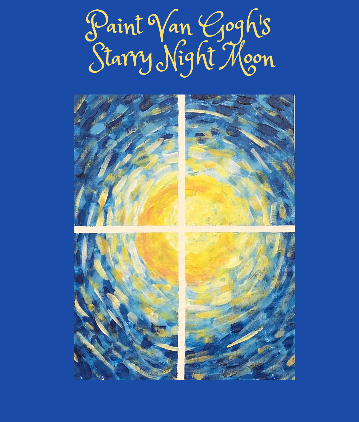 Paint Van Gogh's Starry Night Moon