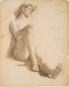 Seated female nude