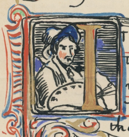 Documents: An Illuminated Letter from George Bruestle